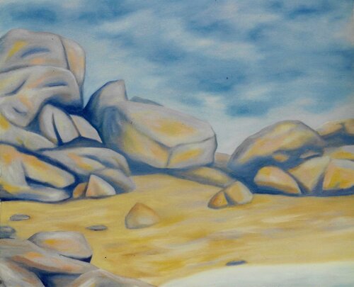 Côte de granite rose von Gregg SIMPSON, Malerei kaufen auf Singulart