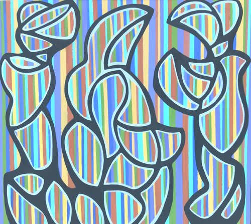 Optical Dancers von Gregg SIMPSON, Malerei kaufen auf Singulart