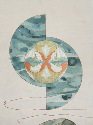 Looking inward by Crystal Michielsen, 회화 for Sale on Singulart