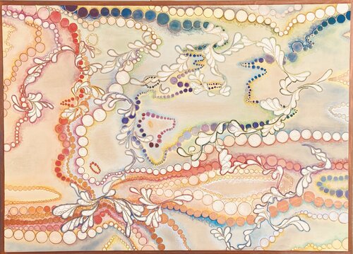 Dancing cells 2 by Crystal Michielsen, Painting for Sale on Singulart