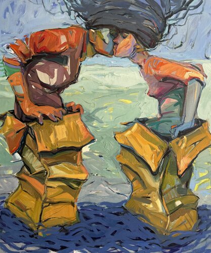 The kiss van Satenik Ghulijanyan, Schilderij te koop op Singulart