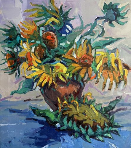 Sonnenblumen von Satenik Ghulijanyan, Malerei kaufen auf Singulart