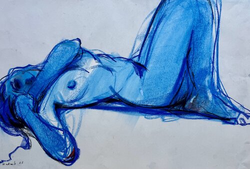 Blau van Satenik Ghulijanyan, Tekening te koop op Singulart