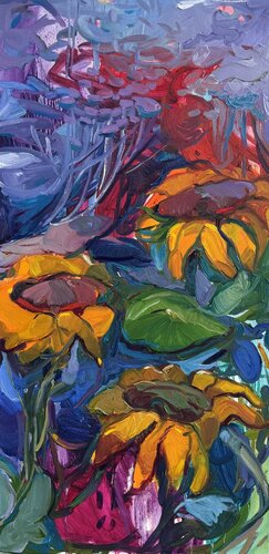 Sonnenblumen van Satenik Ghulijanyan, Schilderij te koop op Singulart