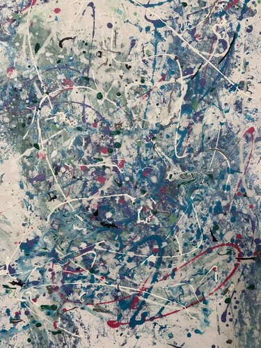 Énergie Liquide #04 by Benasser Yvonne, Painting for Sale on Singulart