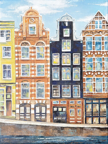 Amsterdam Tales by Anna Stakanova, Painting for Sale on Singulart