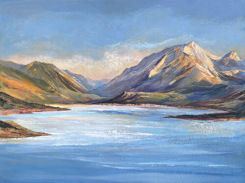 The Mountain Lake van Anna Stakanova, Schilderij te koop op Singulart