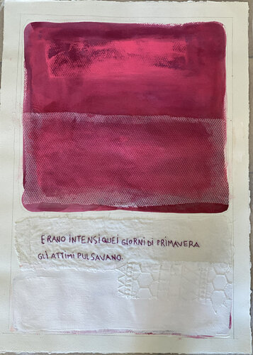 Erano intensi quelli giorni di primavera, gli attimi pulsavano. von Tina Mallia, Werk auf Papier kaufen auf Singulart