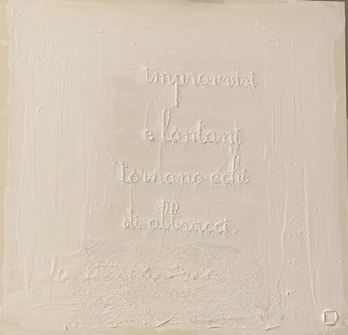 Improvvisi e lontani tornano echi di abbracci. von Tina Mallia, Malerei kaufen auf Singulart