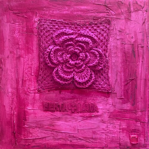 Absolute Magenta. di Tina Mallia, Pittura in vendita su Singulart