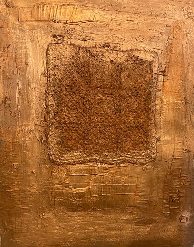 Monochrome Copper_1 von Tina Mallia, Malerei kaufen auf Singulart