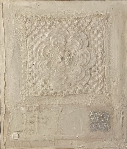 Veiled white. von Tina Mallia, Malerei kaufen auf Singulart