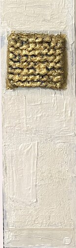 Gold on White_2 von Tina Mallia, Malerei kaufen auf Singulart