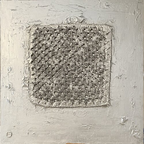Monochrome Silver_6 by Tina Mallia, 油畫 for Sale on Singulart