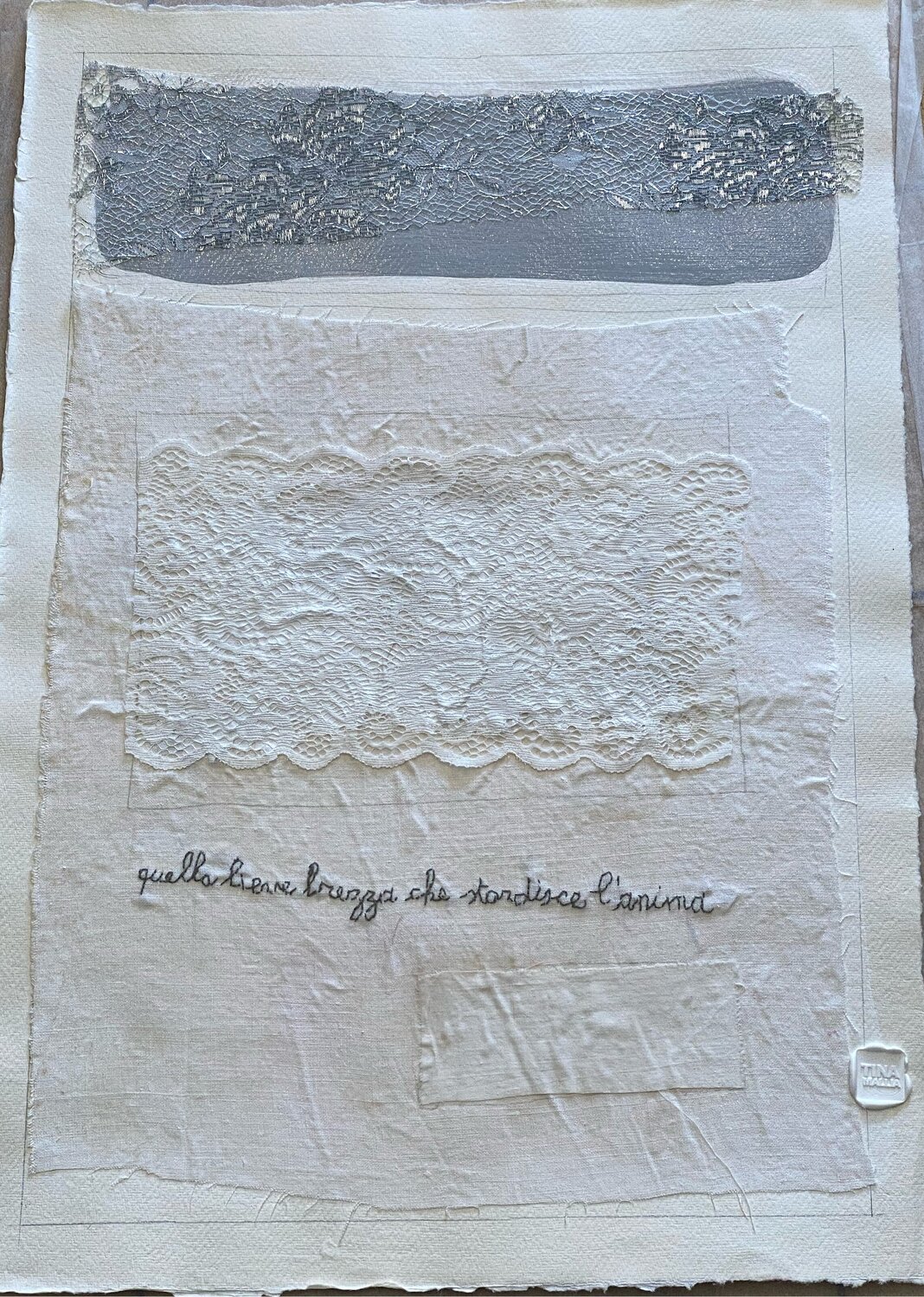 Quella lieve brezza che stordisce l'anima. Tina Mallia Werk auf Papier zu verkaufen
