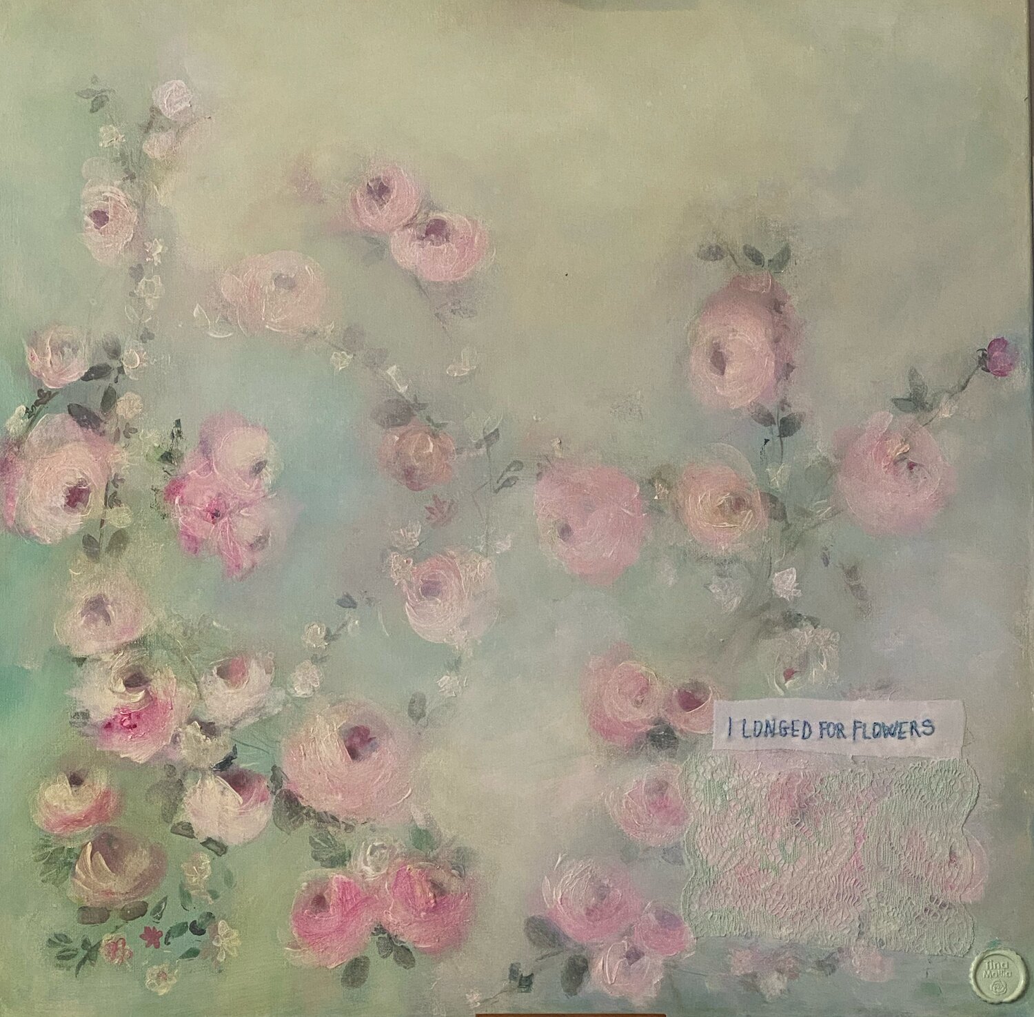 Avevo voglia di fiori Tina Mallia Originalgemälde zu verkaufen