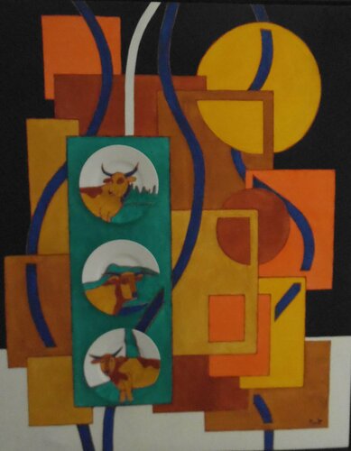 Les vaches au pré di Michel Marant, Pittura in vendita su Singulart