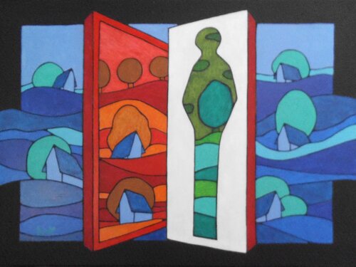 SILHOUETTE VERTE van Michel Marant, Schilderij te koop op Singulart