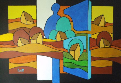 SILHOUETTE BLEUE di Michel Marant, Pittura in vendita su Singulart