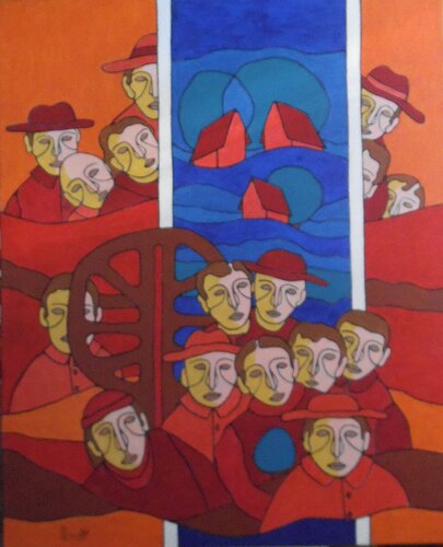 LES GENTILES van Michel Marant, Schilderij te koop op Singulart