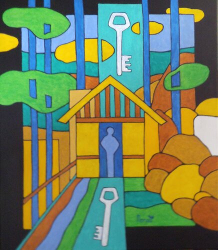 LES CLEFS DE L'HISTOIRE van Michel Marant, Schilderij te koop op Singulart