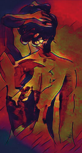 *LADY in RED* by ANNA, Print for Sale on Singulart