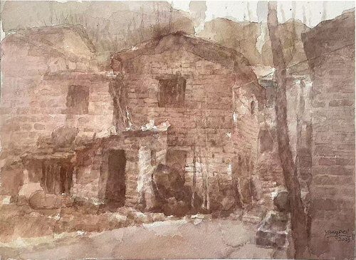 In the Village 2 di Chunguang Ma, Pittura in vendita su Singulart