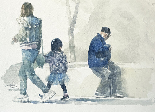 Rear View di Chunguang Ma, Pittura in vendita su Singulart
