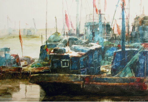Harbour 3 de Chunguang Ma, Pintura a la venta en Singulart