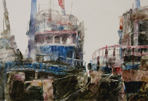 Harbour 6 di Chunguang Ma, Pittura in vendita su Singulart