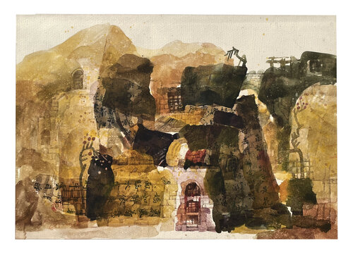 Taihang Reminiscence — Cold Dew van Chunguang Ma, Werk op papier te koop op Singulart