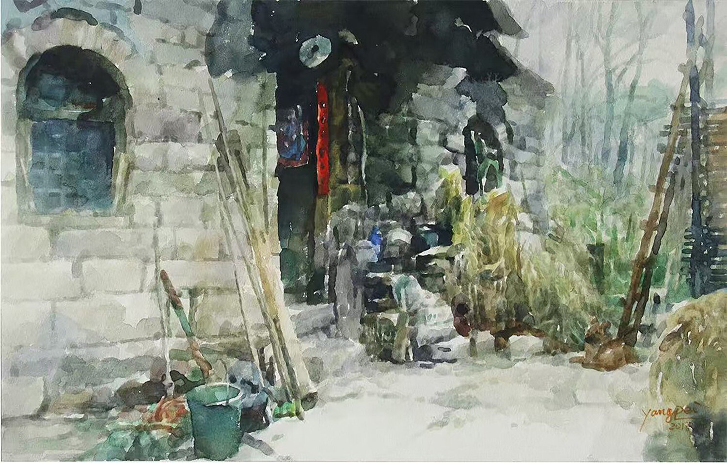 Summer Farmhouse Scene Chunguang Ma