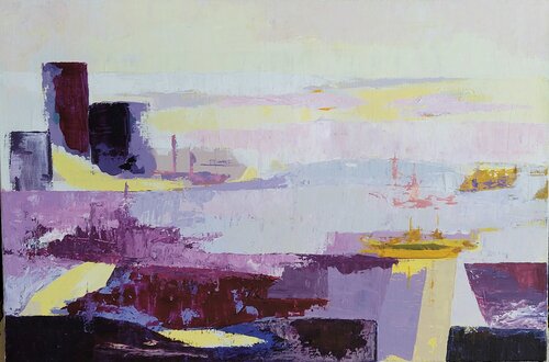 Vaisseaux di Christian Delavelle, Pittura in vendita su Singulart