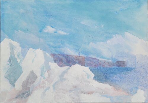 Transcanadien di Christian Delavelle, Pittura in vendita su Singulart