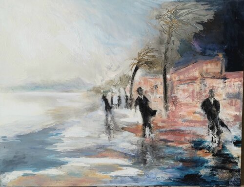 La Croisette en novembre von Christian Delavelle, Malerei kaufen auf Singulart