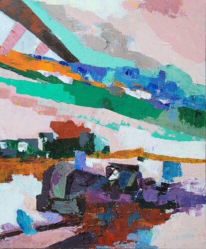 Double Fairlie Merddin Emrys by Christian Delavelle, Painting for Sale on Singulart