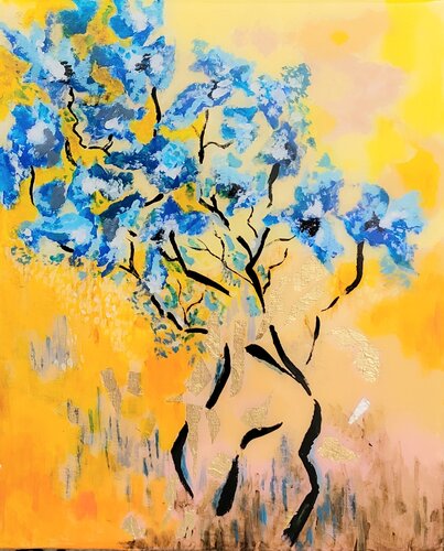 Printemps di Christian Delavelle, Pittura in vendita su Singulart