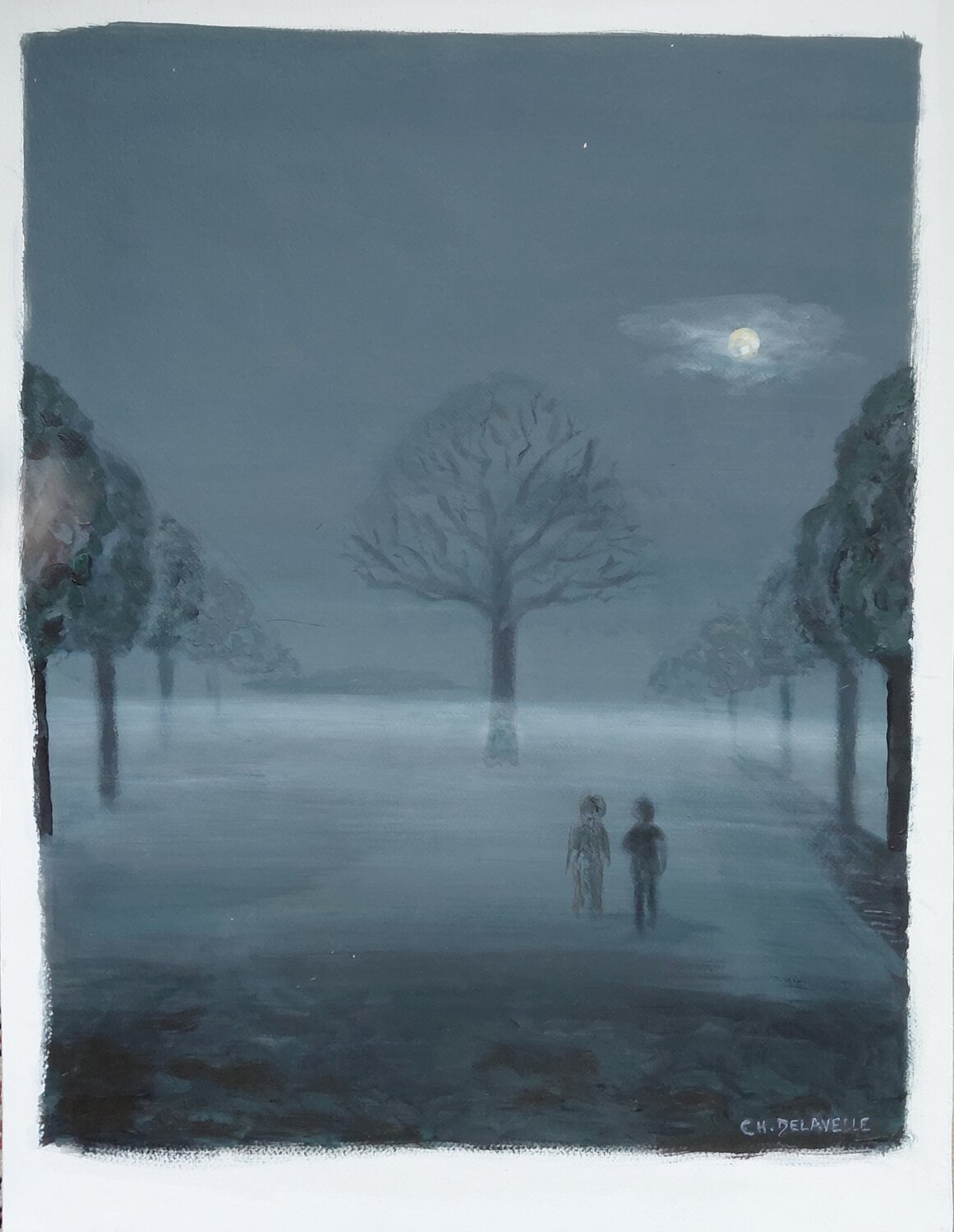 Conversation au crépuscule Christian Delavelle