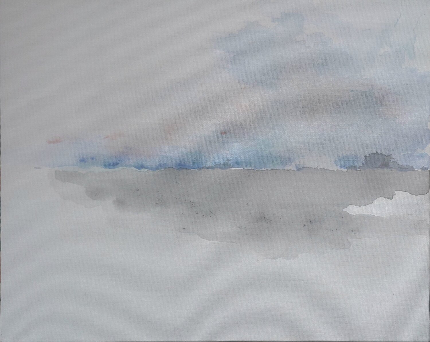 Avis de tempête sur les Minquiers Christian Delavelle Pintura original en venta