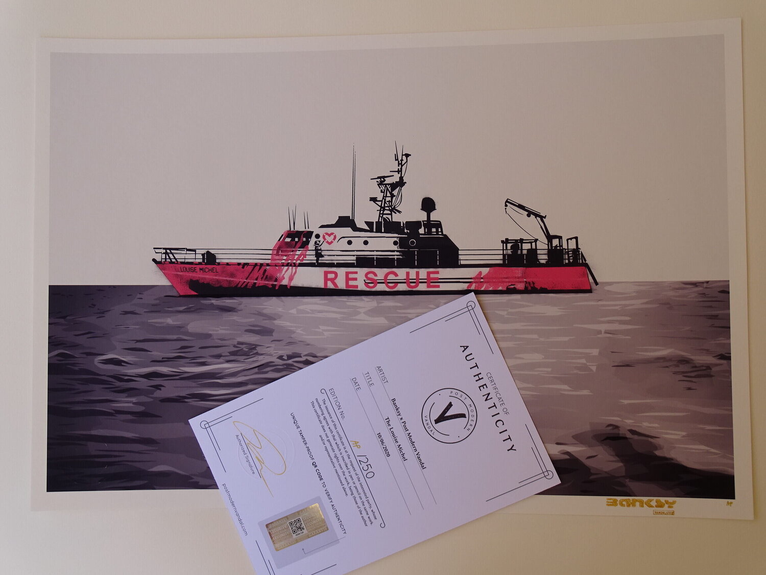 Banksy x Post Modern Vandal - The original Louise Michel Other Druck zu verkaufen