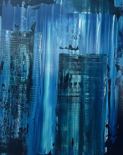 Blue Savannah von Shannon Louis, Malerei kaufen auf Singulart