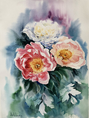 Peony bouquet de Olena Horova, Pintura a la venta en Singulart