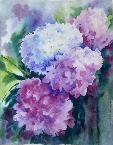 Hydrangea di Olena Horova, Pittura in vendita su Singulart