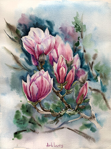 Magnolia de Olena Horova, Pintura a la venta en Singulart