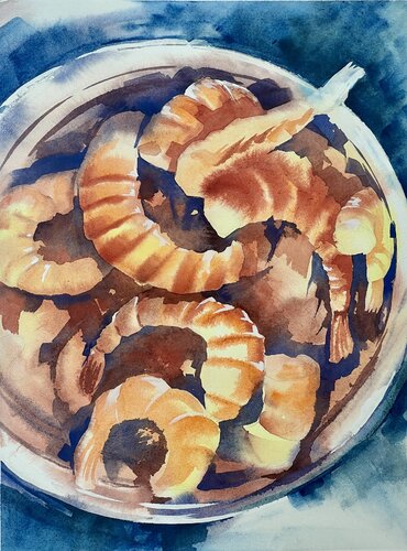 Shrimps von Olena Horova, Malerei kaufen auf Singulart