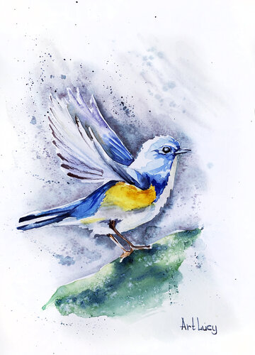 Bird di Olena Horova, Pittura in vendita su Singulart