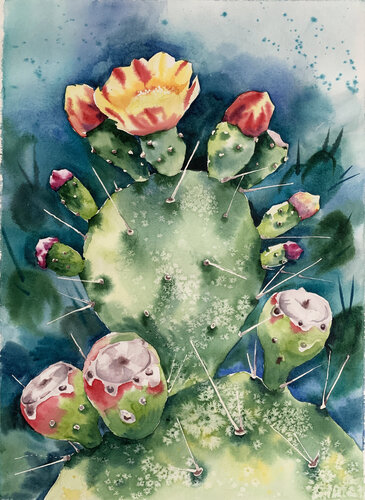 Cactus by Olena Horova, Painting for Sale on Singulart