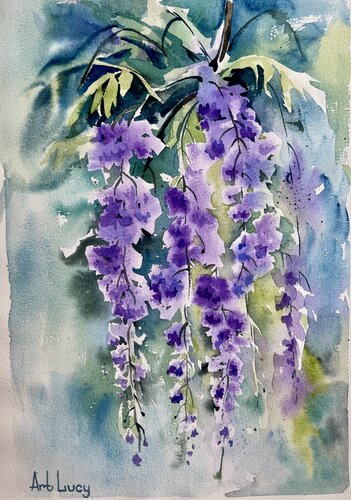 Wisteria by Olena Horova, Painting for Sale on Singulart