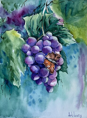 Grape de Olena Horova, Pintura a la venta en Singulart