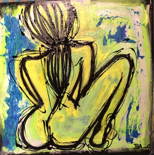 Dos nu van BA-G., Schilderij te koop op Singulart